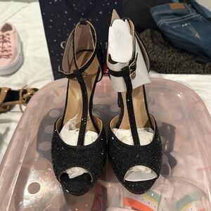 MOVING SALE ThaliaSodi black crystal high heels